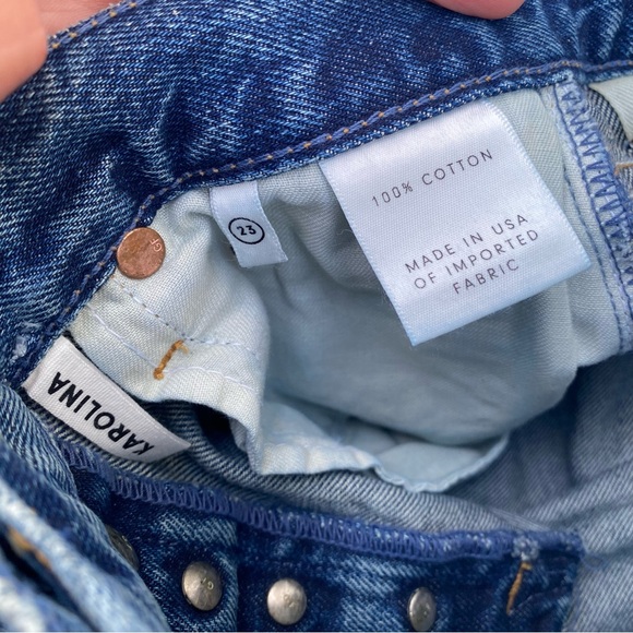 Grlfrnd Karolina Distressed Jeans 23 NWT - Picture 2 of 4